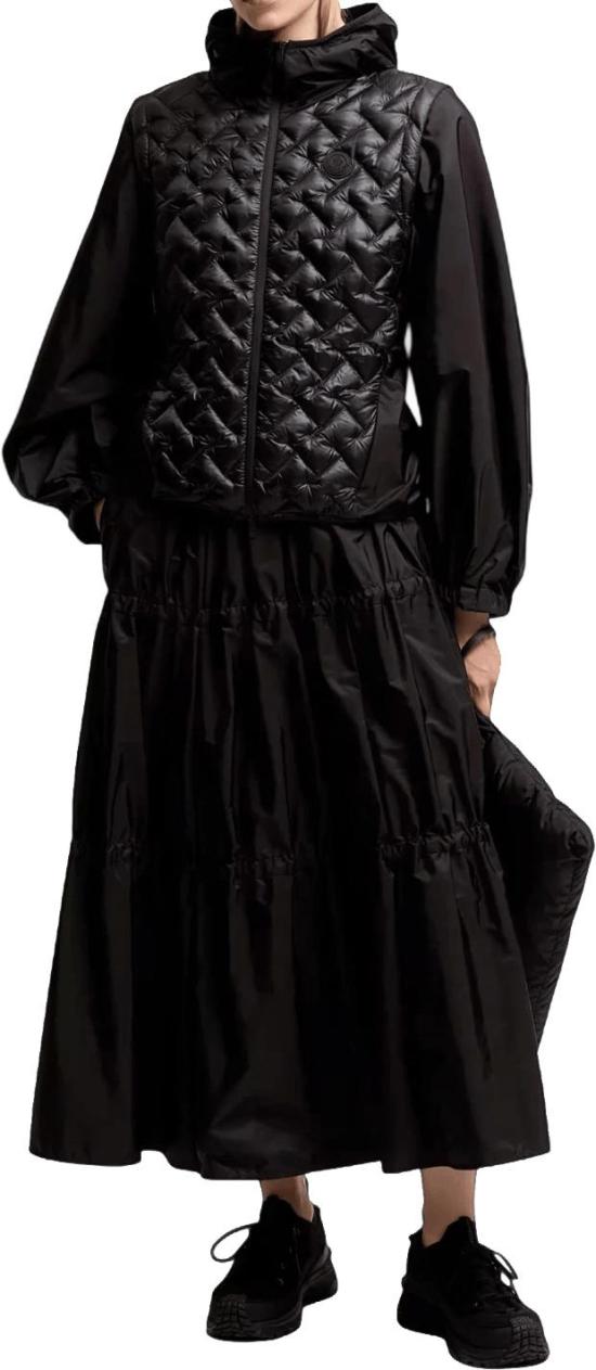 26FW 몽클레어 롱 스커트 MONCLER2D00010539ZD999SKIRTBLACK - MONCLER