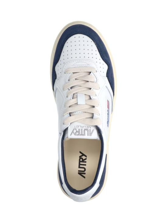 26FW 오트리 메달리스트 로우 레더 스니커즈 AULWFT22 White - AUTRY