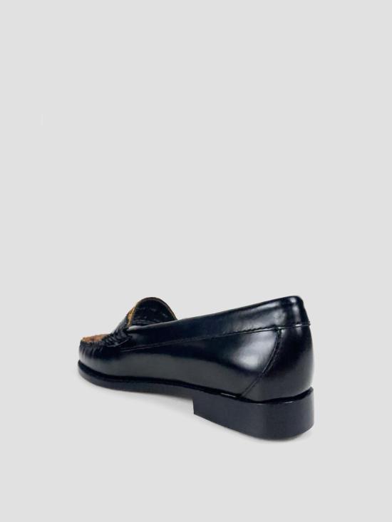 26FW 지에이치 바스앤코 로퍼 BA41014C 3HO BLACK LEATHER HIDE - G.H. BASS & CO.