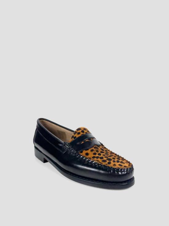 26FW 지에이치 바스앤코 로퍼 BA41014C 3HO BLACK LEATHER HIDE - G.H. BASS & CO.