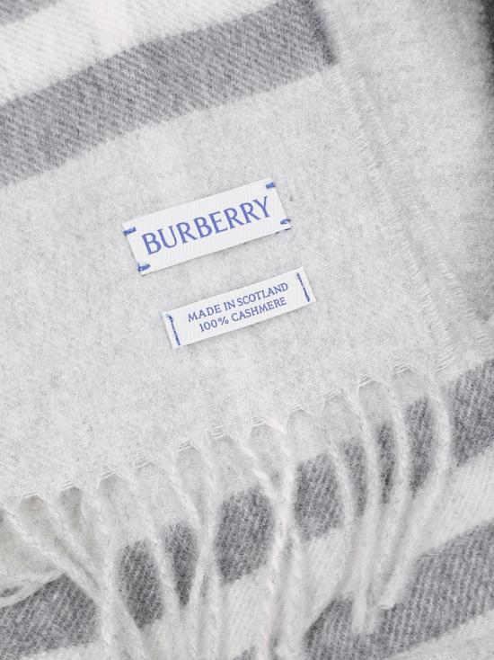26FW 버버리 체크 캐시미어 스카프 8112637 C3382 Grey - BURBERRY