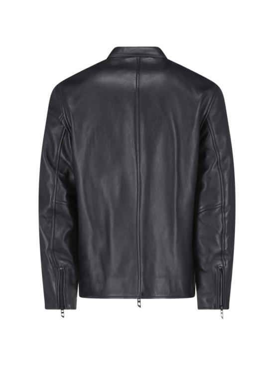 26FW 디젤 가죽 자켓 A18588 0AJIR9XX Black - DIESEL