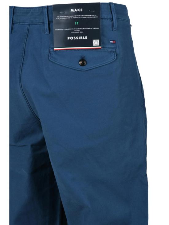 25SS 타미힐피거 팬츠 딥 블루 색상의 편안한 테이퍼드 - TOMMY HILFIGER
