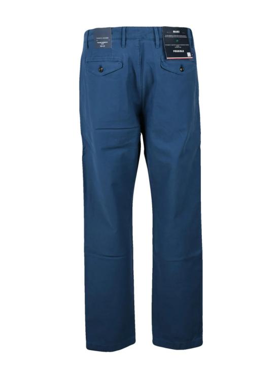 25SS 타미힐피거 팬츠 딥 블루 색상의 편안한 테이퍼드 - TOMMY HILFIGER