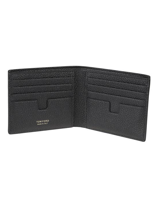 26FW 톰포드 그레인 레더 클래식 반지갑 Y0228LCL158GNAA Black - TOMFORD