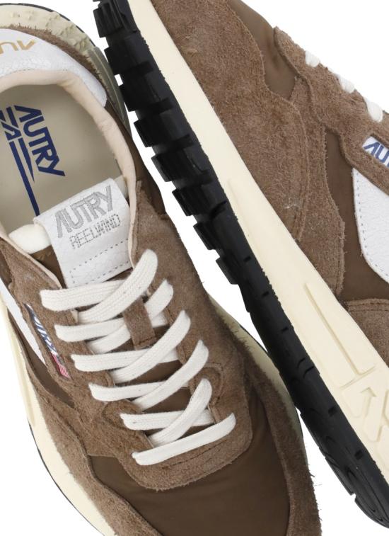 26FW 오트리 릴윈드 로우 나일론 스웨이드 스니커즈 WWLMNC39WHT TUNDRA Brown - AUTRY