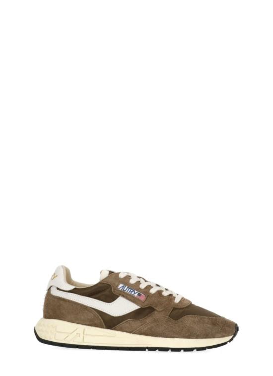 26FW 오트리 릴윈드 로우 나일론 스웨이드 스니커즈 WWLMNC39WHT TUNDRA Brown