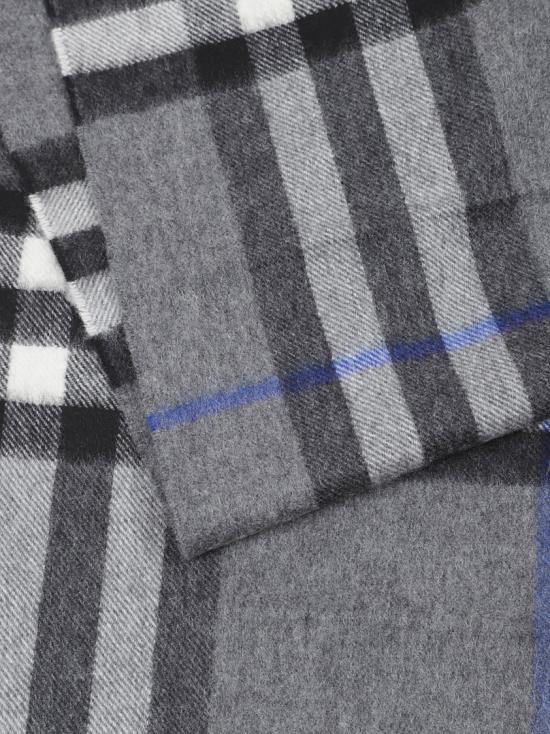 26FW 버버리 체크 캐시미어 스카프 8112642 C3384 Grey - BURBERRY