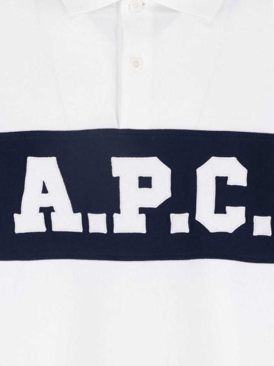 26FW 아페쎄 폴로 티셔츠 COHRU H26633AAB White - A.P.C.