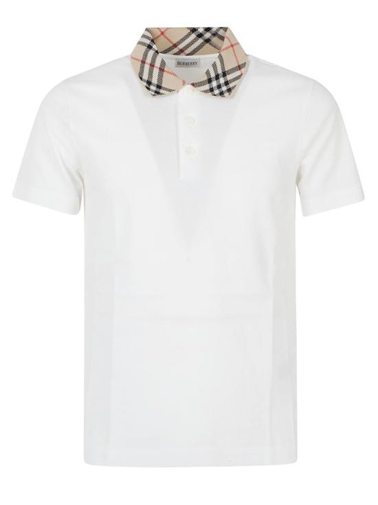 26FW 버버리 폴로 티셔츠 8126966 B7078 White