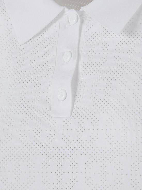 26FW 토리버치 폴로 티셔츠 182085 100 White - TORY BURCH