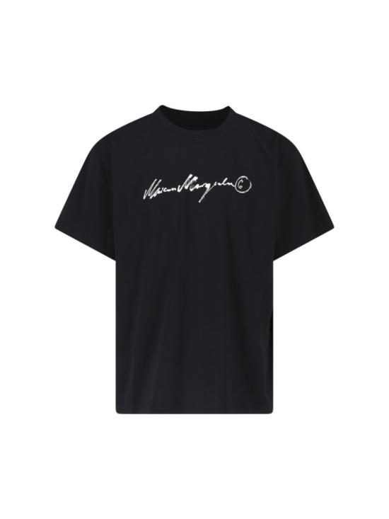 26FW MM6 메종마르지엘라 반팔 티셔츠 SH0GC0077 M20258900 Black