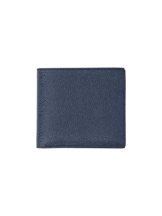 26SS 톰브라운 페블 그레인 레더 빌 폴드 지갑 MAW023A 00198415 Blue