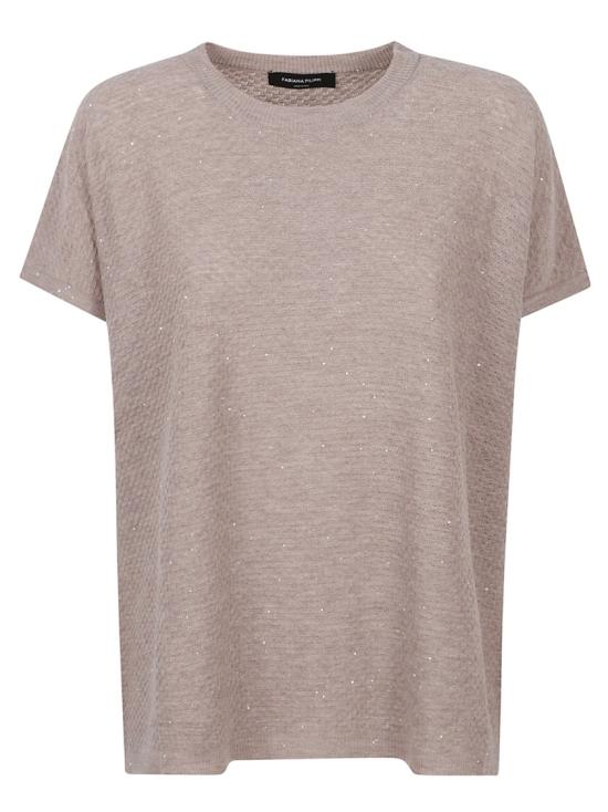 26FW 파비아나 필리피 반팔 티셔츠 MAD216F525M2820165 Neutrals