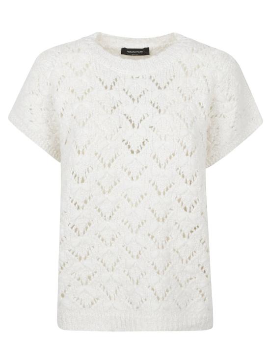 26FW 파비아나 필리피 반팔 티셔츠 MAD216F101M3150145 White