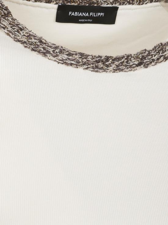 26FW 파비아나 필리피 긴팔 티셔츠 JED216F111M3370145 White - FABIANA FILIPPI