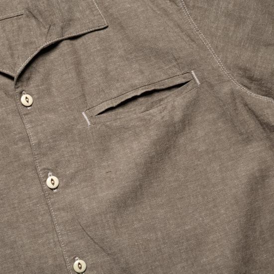  프리노트 클로스 반팔 셔츠 카유코스 반팔 더스티 브라운 - FREENOTE CLOTH