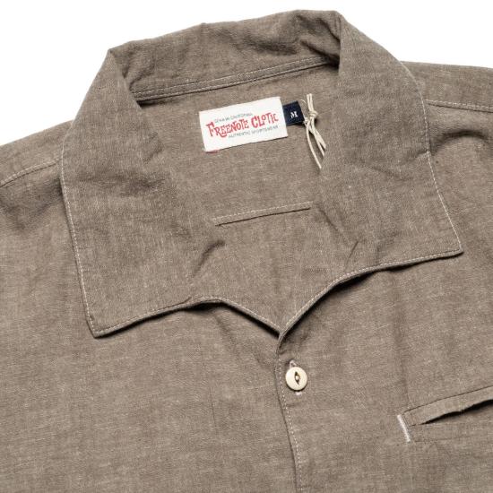  프리노트 클로스 반팔 셔츠 카유코스 반팔 더스티 브라운 - FREENOTE CLOTH