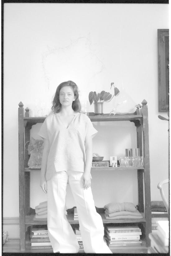 에리카 타노브 블라우스 에리카 타노프 패티 자수 린넨 - ERICA TANOV