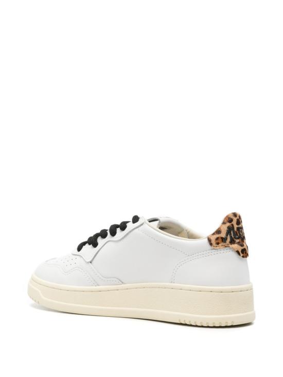 26FW 오트리 메달리스트 로우 레더 스니커즈 AULW OC02 White leopard - AUTRY