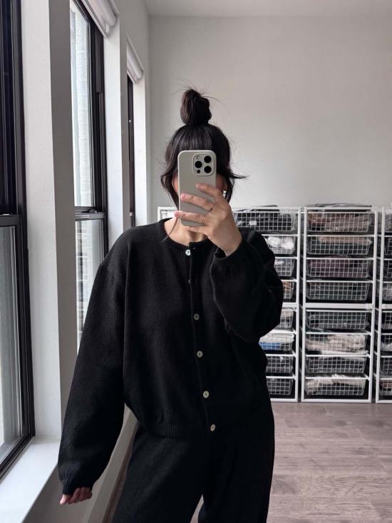  르 본 숍 가디건 르봉숍 코튼 레일라 - LE BON SHOPPE
