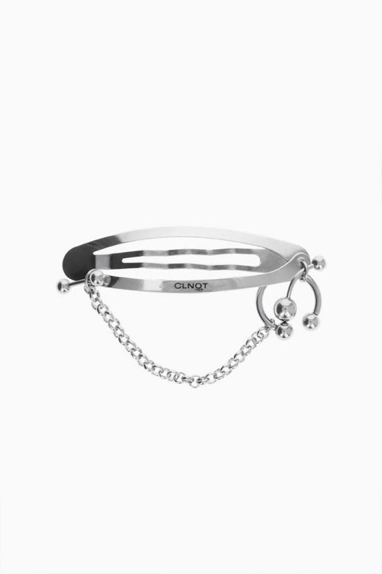  저스틴 클렌퀏 헤어 액세서리 저스틴 클렌켓 홀리 헤어 클립 팔라디움 - JUSTINE CLENQUET