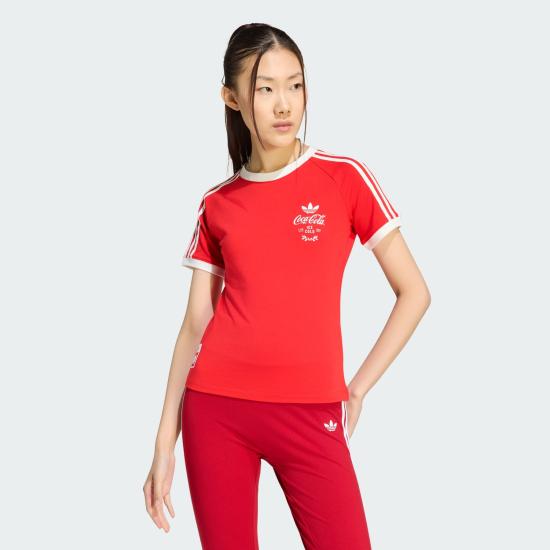 아디다스 반팔 티셔츠 KY7558 Vivid Red DOM - ADIDAS
