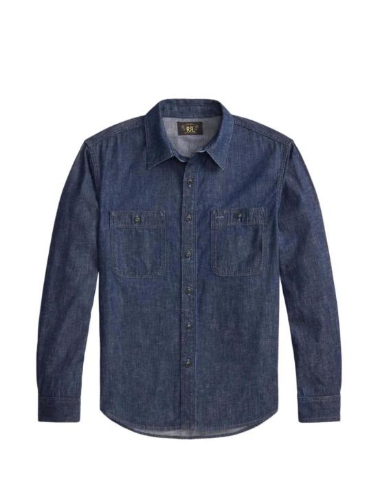  더블알엘 긴팔 셔츠 Rrl 2x2 Craftsman 셔츠 인디고