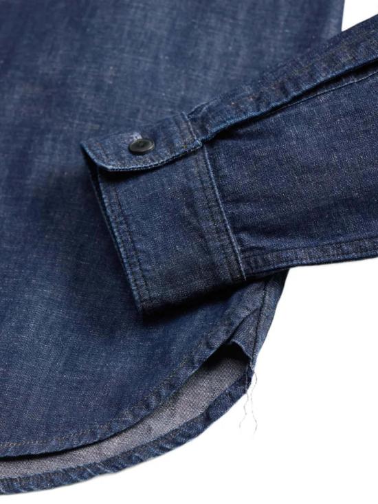  더블알엘 긴팔 셔츠 Rrl 2x2 Craftsman 셔츠 인디고 - RRL