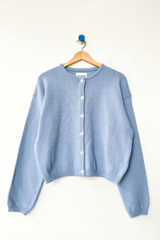  르 본 숍 가디건 르봉숍 코튼 레일라  콘플라워 - Le Bon Shoppe