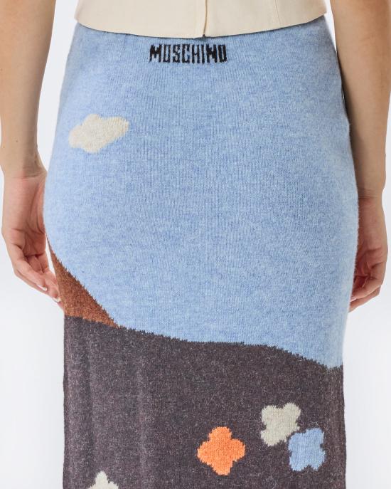 25FW 모스키노 미디 스커트 0183 5503 2888 MULTICOLOR - MOSCHINO
