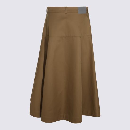 26FW 발렌시아가 미디 스커트 A002BT TKP072602 Camel - BALENCIAGA