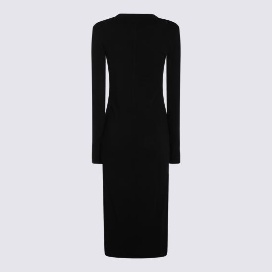 26FW 톰크롬 롱 원피스 WD7003 11 Black - THOM KROM