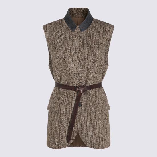 26FW 브루넬로 쿠치넬리 수트 자켓 MG5667253 C005 CAMEL NERO