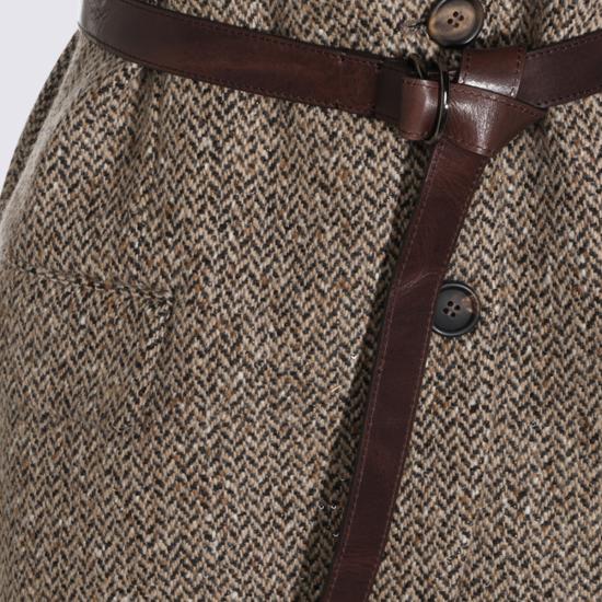 26FW 브루넬로 쿠치넬리 수트 자켓 MG5667253 C005 CAMEL NERO - BRUNELLO CUCINELLI