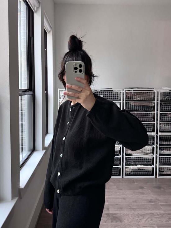  르 본 숍 가디건 르 봉 쇼페 레일라 코튼 - LE BON SHOPPE