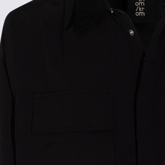 26FW 톰크롬 긴팔 셔츠 MH18501 11 Black - THOM KROM