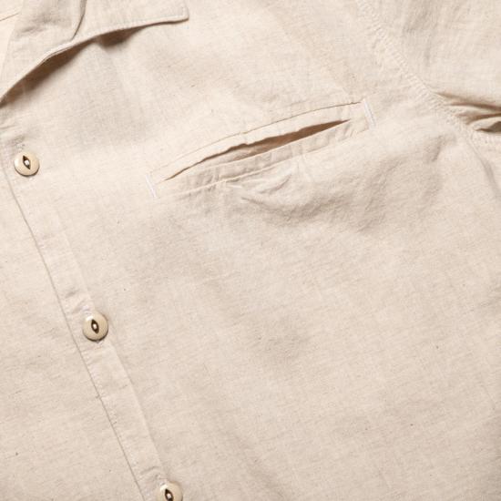  프리노트 클로스 반팔 셔츠 카유코스 반팔 샌드 - FREENOTE CLOTH