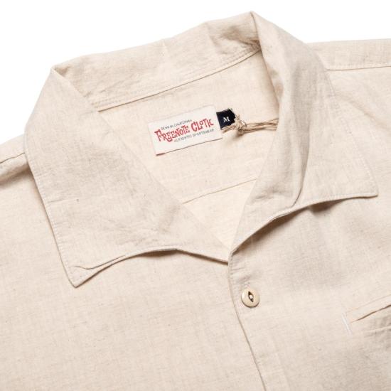  프리노트 클로스 반팔 셔츠 카유코스 반팔 샌드 - FREENOTE CLOTH