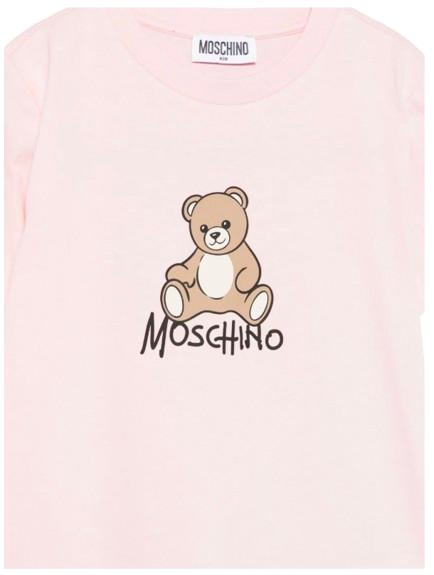 26FW 모스키노 반팔 티셔츠 HNM05V LAA10 50209 Pink - MOSCHINO
