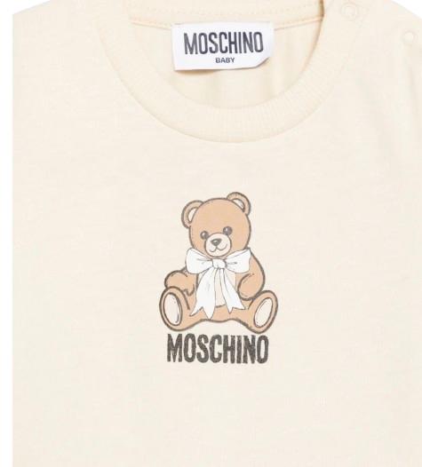 26FW 모스키노 반팔 티셔츠 MTO014 LAA10 20404 BEIGE - MOSCHINO