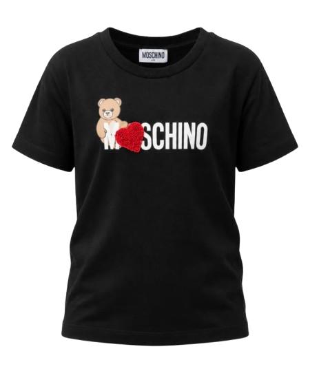 26FW [키즈] 모스키노 티셔츠 H1M060 LBA11 60100 Black