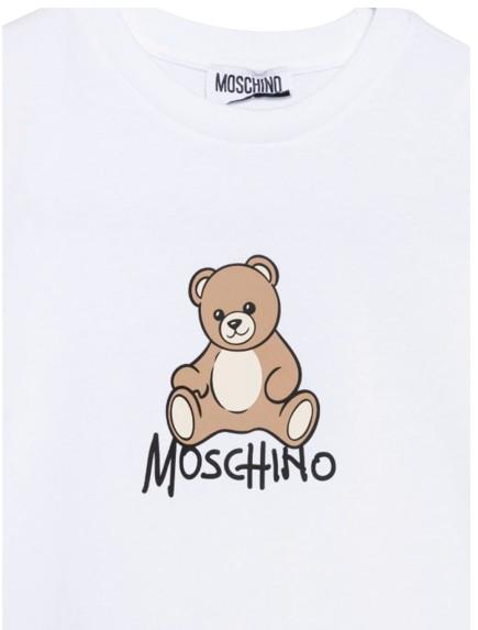 26FW 모스키노 반팔 티셔츠 HNM05V LAA10 10101 White - MOSCHINO
