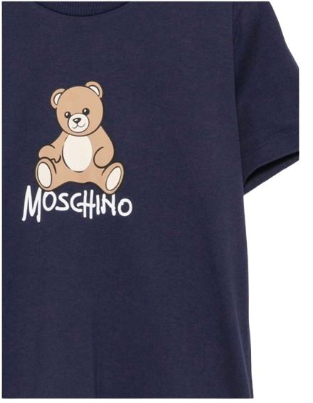 26FW 모스키노 반팔 티셔츠 HNM05V LAA10 40016 NAVY BLUE - MOSCHINO