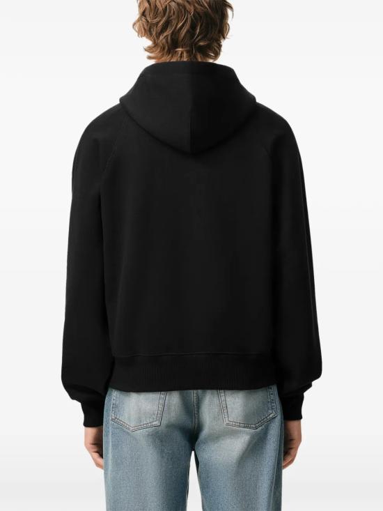 26FW 아미 코튼 드 하트 후드 USW758 747 001 Black - AMI