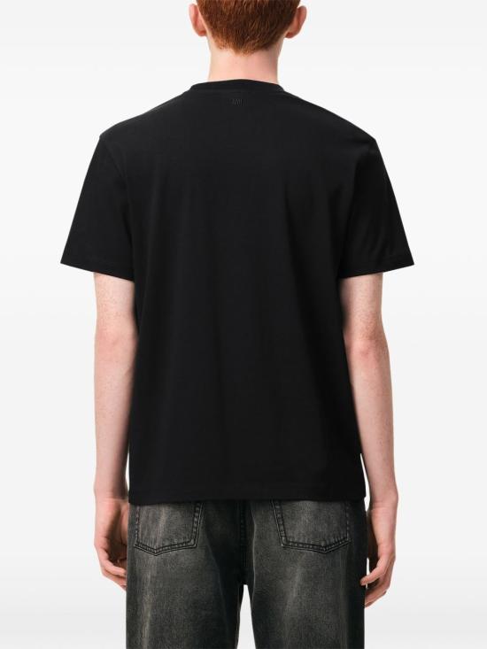 26FW 아미 스몰 하트 로고 티셔츠 BFUTS035 724 001 Black - AMI