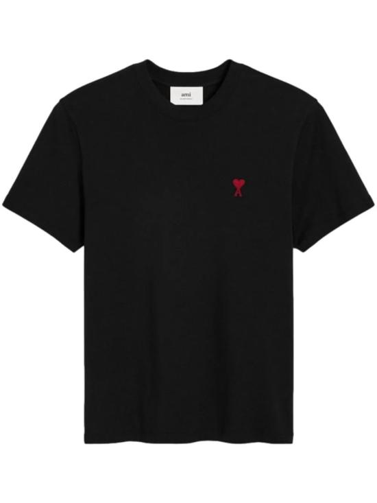 26FW 아미 스몰 하트 로고 티셔츠 BFUTS035 724 001 Black