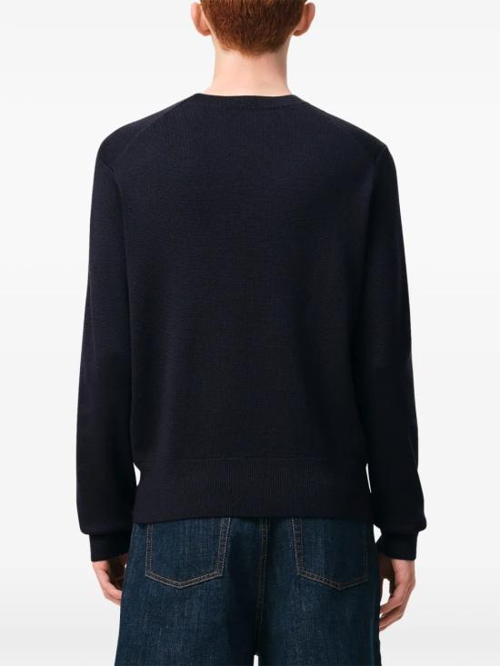 26FW 아미 ADC 크루넥 스웨터 HKS826 001 414 NAVY RED - AMI