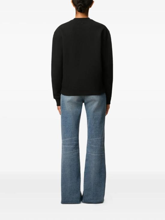 26FW 아미 스몰 하트 로고 스웨트셔츠 BFUSW035 730 001 Black - AMI