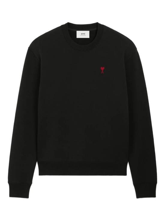 26FW 아미 스몰 하트 로고 스웨트셔츠 BFUSW035 730 001 Black